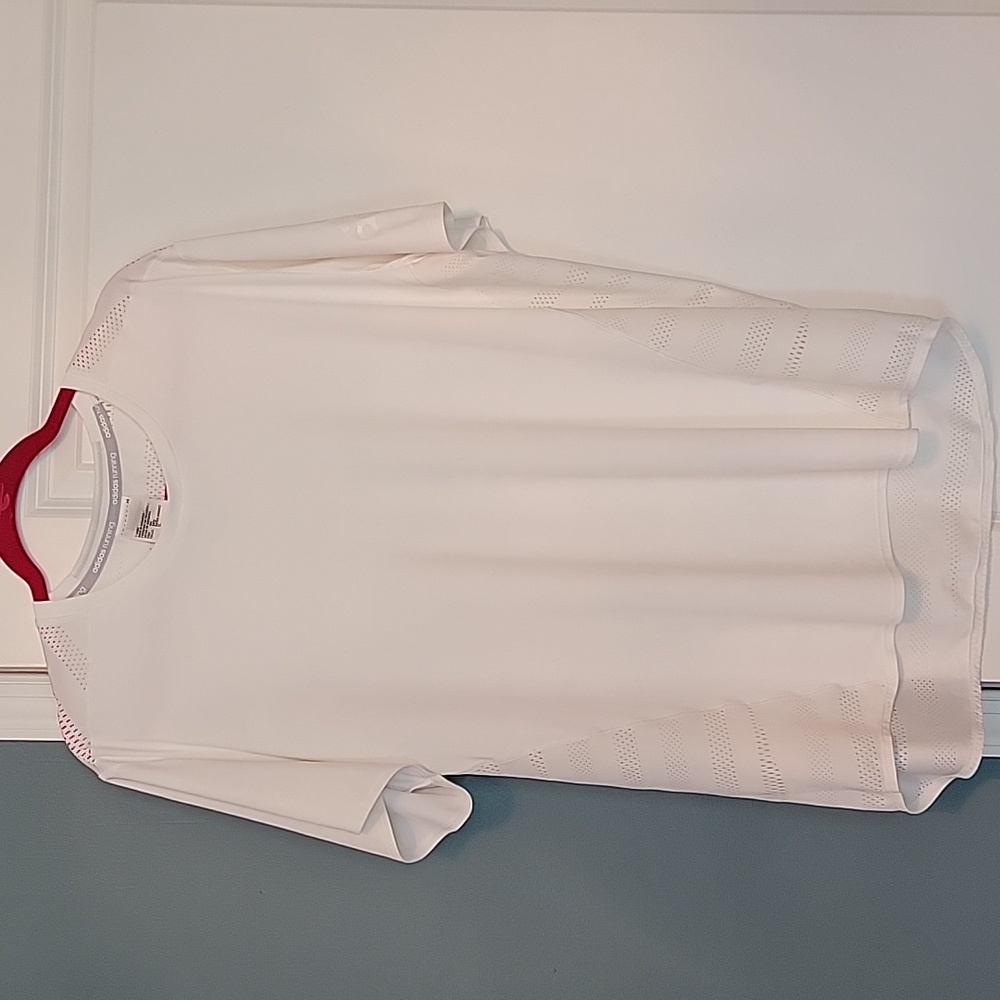 Men's White Adidas Running T-shirt